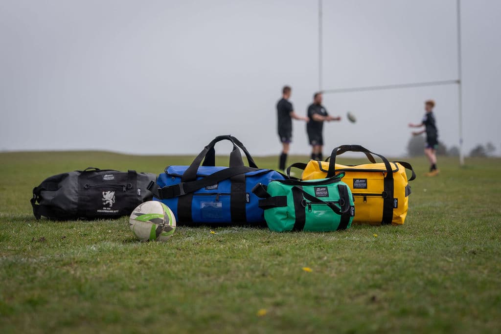 Montrose kitbags outdoors in harsh weather