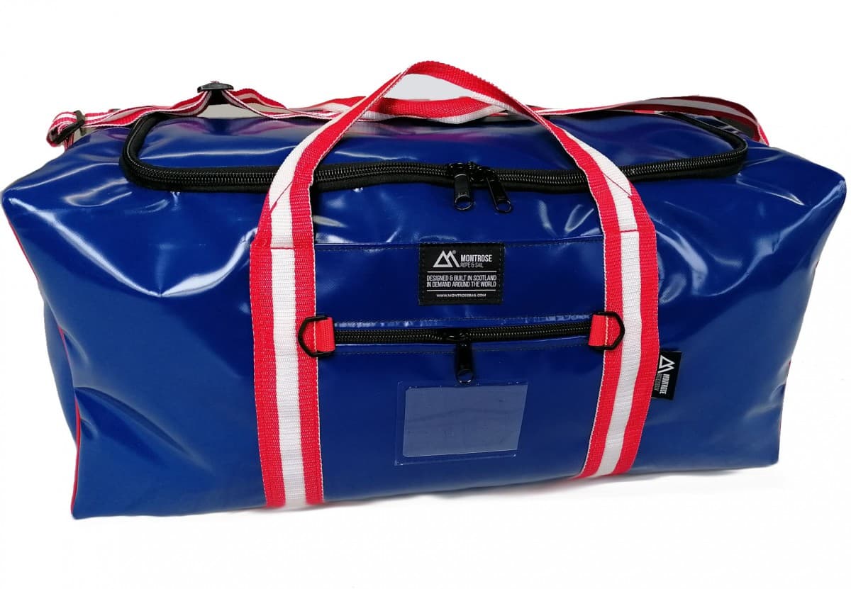 26" Blue Kitbag - Red/White Webbing